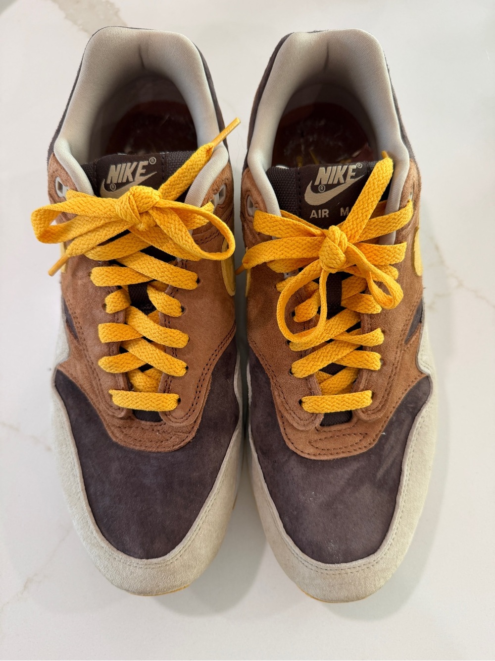 Nike “ugly duckling” air max Men's Sneakers Brown Tan Yellow Suede